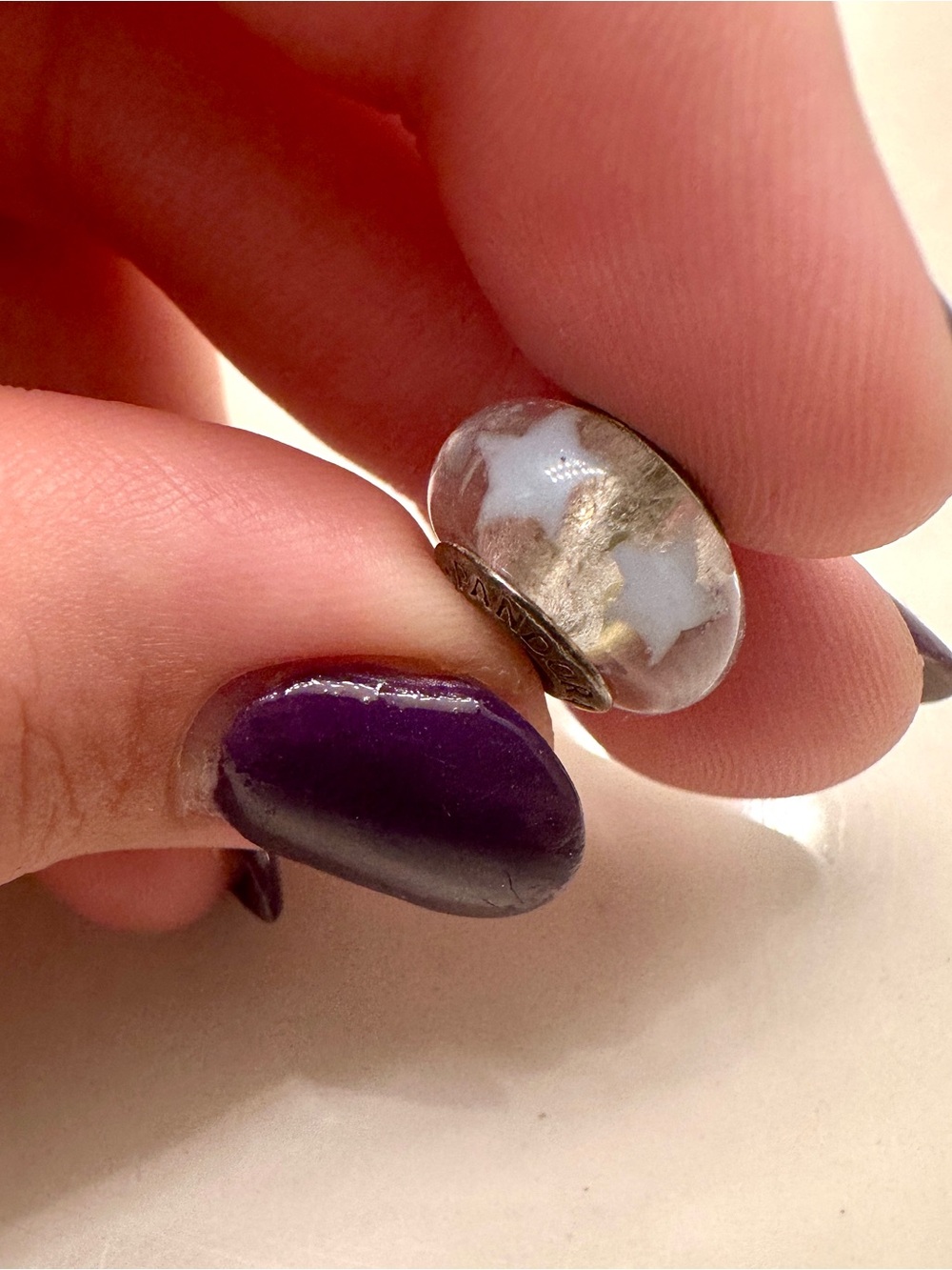 RETIRED Pandora Periwinkle Star Charm